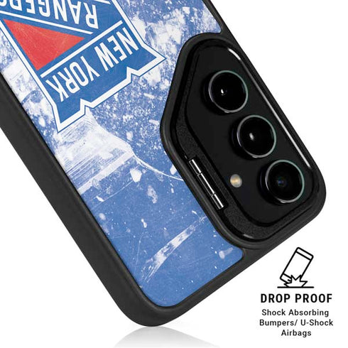 NHL New York Rangers Frozen Galaxy S25 Kickstand Case